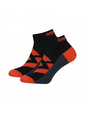 HORSEFEATHERS Ponožky Norm – rust BLACK velikost 8 – 10