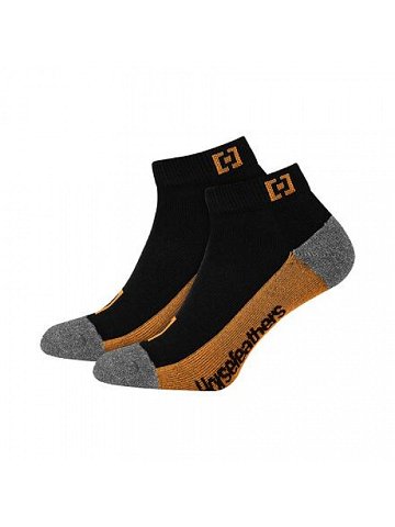 HORSEFEATHERS Ponožky Colton – spruce yellow BLACK velikost 8 – 10