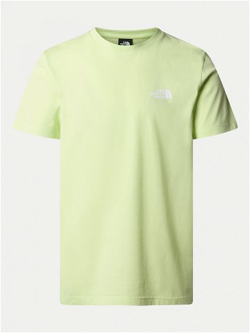 The North Face T-Shirt Simple Dome NF0A87NG Zelená Regular Fit