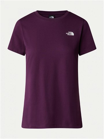 The North Face T-Shirt Simple Dome NF0A87NH Fialová Regular Fit