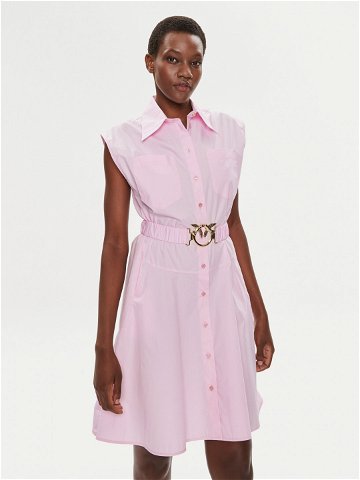 Pinko Košilové šaty Anaceta 103111 A1P4 Růžová Regular Fit