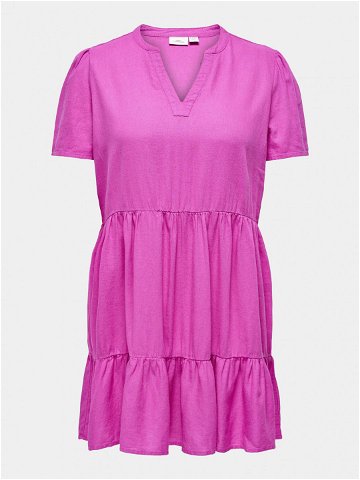 ONLY Carmakoma Letní šaty Cartiri 15311976 Růžová Regular Fit