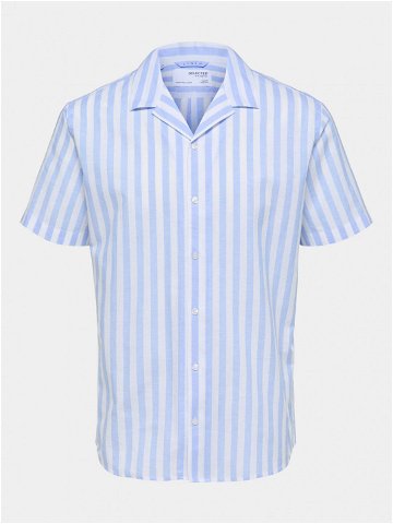 Selected Homme Košile New Linen 16092978 Světle modrá Relaxed Fit