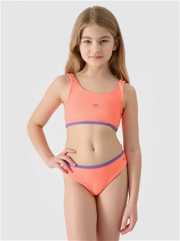 Dívčí dvoudílné plavky – korálové fialové
