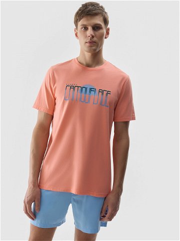 Pánské tričko s potiskem – oranžové