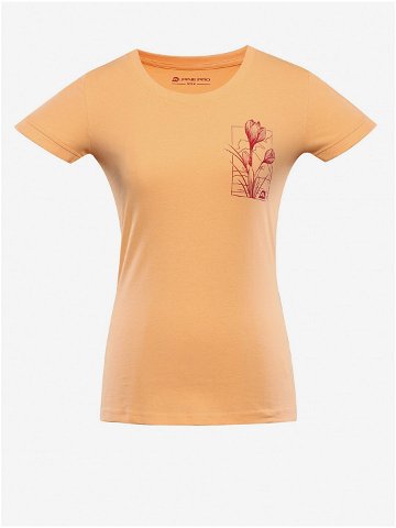 Oranžové dámské tričko z organické bavlny ALPINE PRO TERMESA