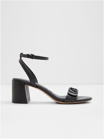 Černé dámské kožené sandály Aldo Bung