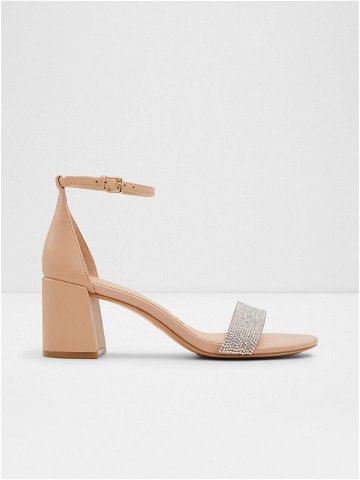 Béžové dámské kožené sandály Aldo Pristine