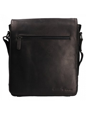 Pánská kožená taška přes rameno Greenwood Lowan – černá