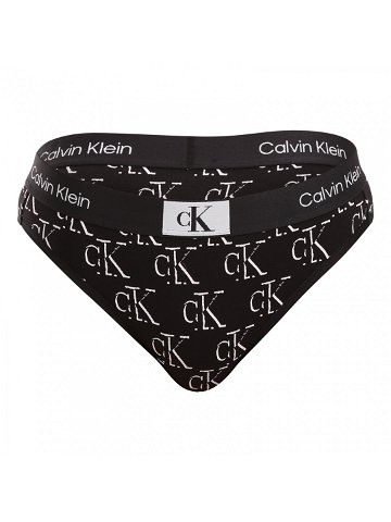 Dámská tanga Calvin Klein černá QF7221E-LOC XL