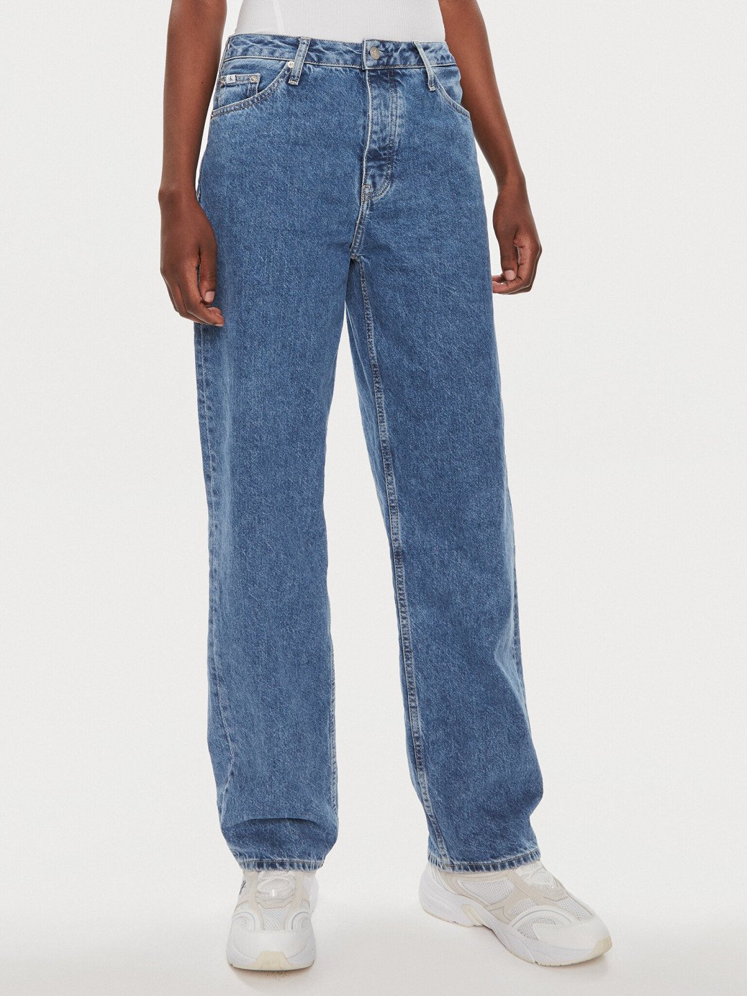 Calvin Klein Jeans Jeansy 90 s J20J222753 Modrá Straight Fit