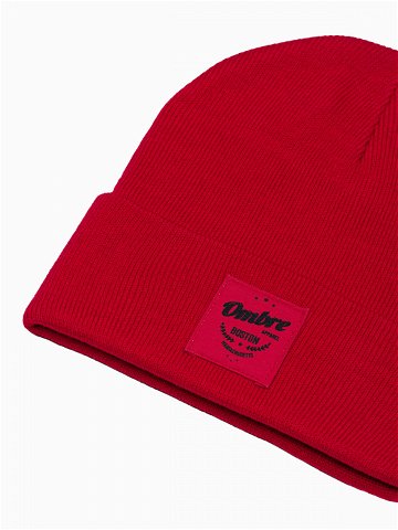Pánská čepice Ombre Hat H103 Červená Velikost UNI