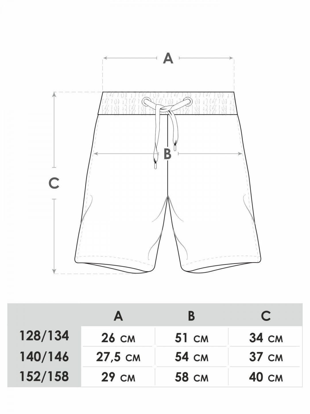 Yoclub Chlapecké plážové šortky LKS-0040C-A100 Black 140-146