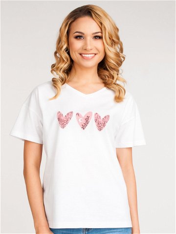 Bavlněné tričko model 17399925 White S – Yoclub