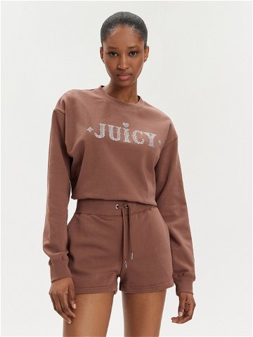 Juicy Couture Mikina Cristabelle Rodeo JCBAS223824 Hnědá Regular Fit