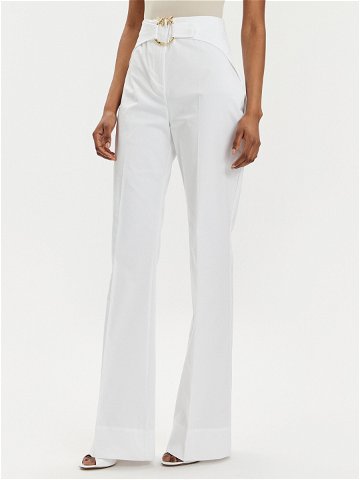 Pinko Kalhoty z materiálu Phanton 102263 A1L2 Bílá Regular Fit