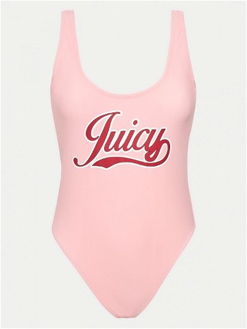 Juicy Couture Jednodílné plavky Retro Devina JCITS223204 Růžová