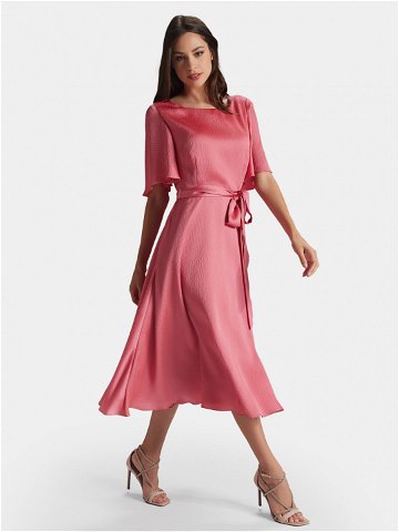 Swing Koktejlové šaty 5AG14500 Růžová Regular Fit