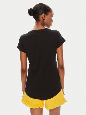 Sisley T-Shirt 3I1XL101S Černá Boxy Fit