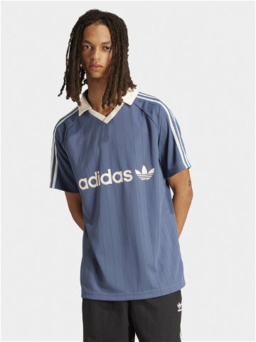 Adidas T-Shirt Pinstripe IU0199 Modrá Regular Fit