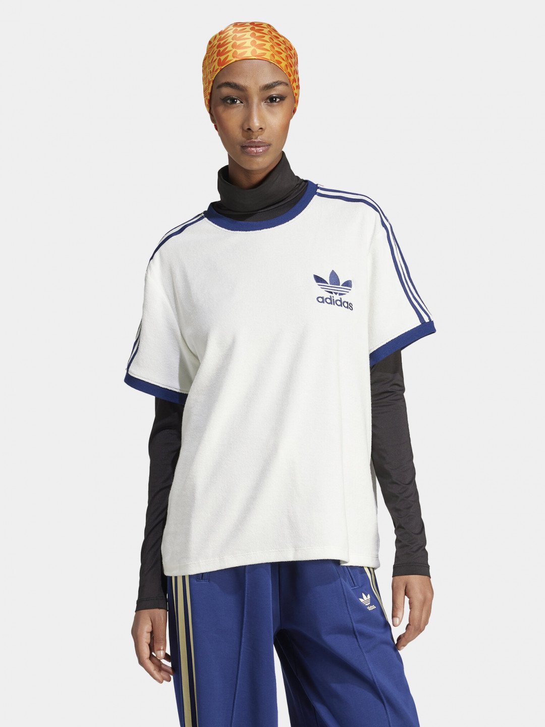Adidas T-Shirt 3-Stripes IT9842 Bílá Loose Fit