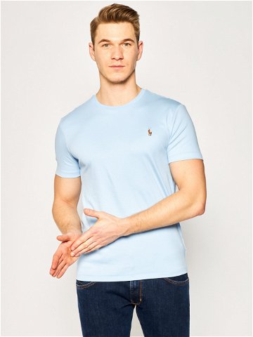 Polo Ralph Lauren T-Shirt Classics 710740727 Světle modrá Slim Fit