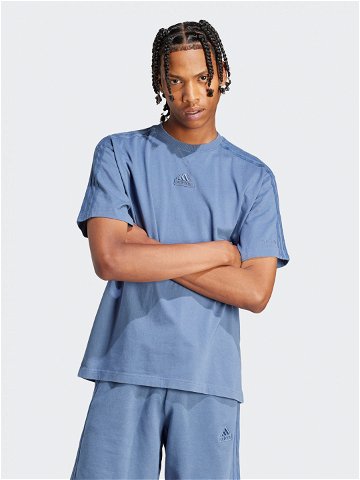 Adidas T-Shirt ALL SZN 3-Stripes IR5199 Modrá Regular Fit