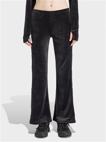 Adidas Kalhoty z materiálu Crushed Velvet IT9661 Černá Slim Fit