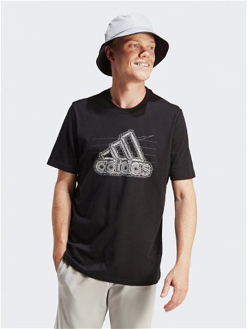 Adidas T-Shirt Growth Badge Graphic IN6258 Černá Regular Fit