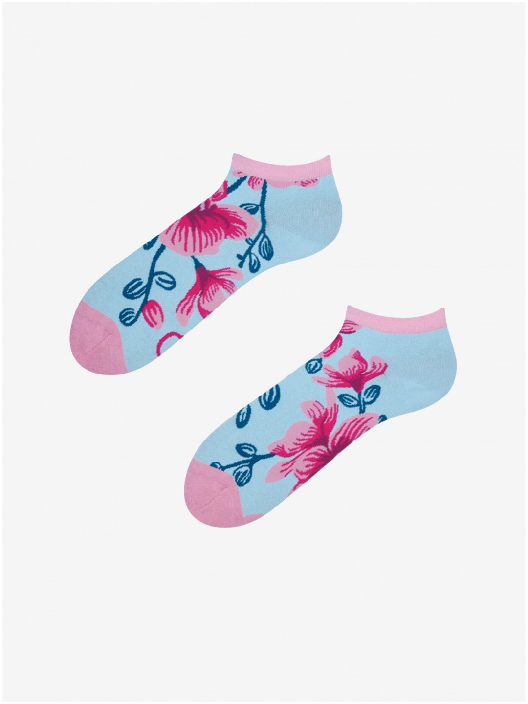 Růžovo-modré veselé ponožky Dedoles Orchidej