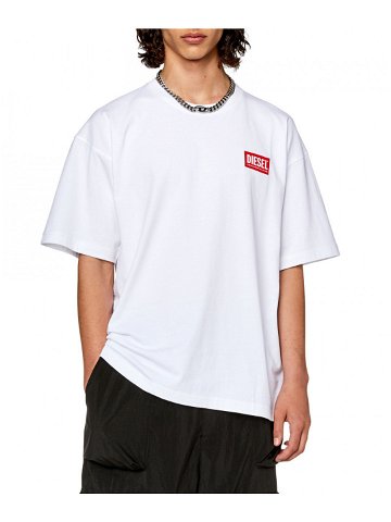 Tričko diesel t-nlabel-l1 t-shirt bílá xxxl
