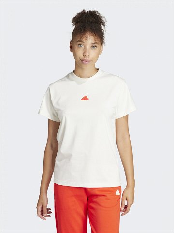 Adidas T-Shirt Embroidered IS4287 Bílá Regular Fit