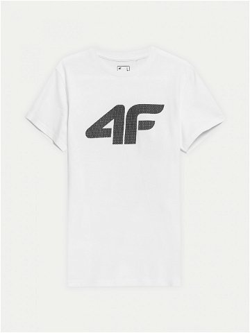 4F T-Shirt 4FWSS24TTSHM1155 Bílá Regular Fit
