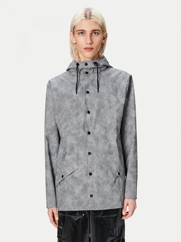 Rains Větrovka Jacket W3 12010 Šedá Regular Fit