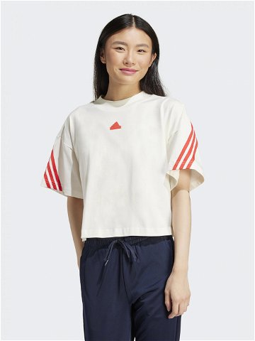 Adidas T-Shirt Future Icons 3-Stripes IS3607 Bílá Loose Fit