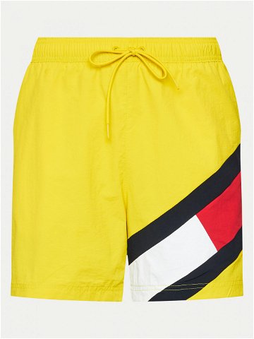 Tommy Hilfiger Plavecké šortky UM0UM02048 Žlutá Slim Fit