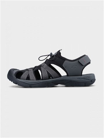 Pánské sandály s krytou špičkou – šedé