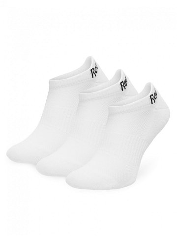 Reebok Sada 3 párů nízkých ponožek unisex R0356P-SS24 3-pack Bílá