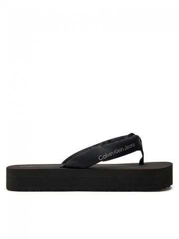 Calvin Klein Jeans Žabky Beach Sandal Flatform Padded Ny YW0YW01400 Černá