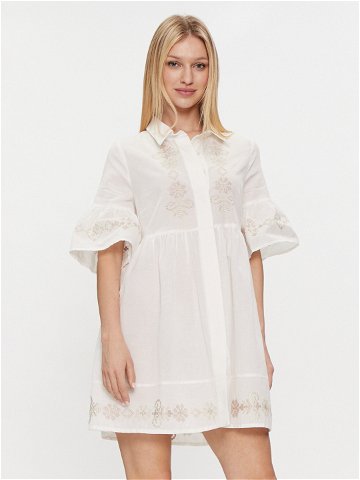 Iconique Letní šaty Sandra IC24-015 Bílá Regular Fit