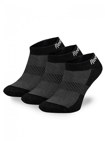 Reebok Sada 3 párů nízkých ponožek unisex R0356-SS24 3-pack Černá