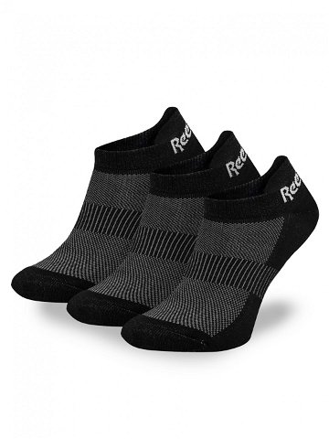 Reebok Sada 3 párů nízkých ponožek unisex R0356P-SS24 3-pack Černá