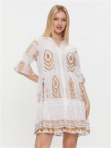 Iconique Letní šaty Rachel IC24-021 Bílá Regular Fit