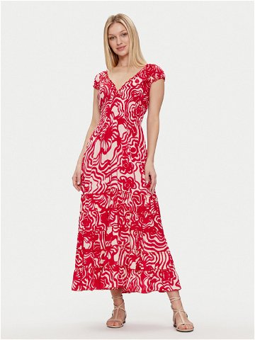 Iconique Letní šaty Shirley IC24-116 Červená Regular Fit