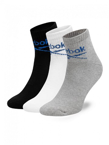 Reebok Sada 3 párů vysokých ponožek unisex R0255-SS24 3-pack Barevná