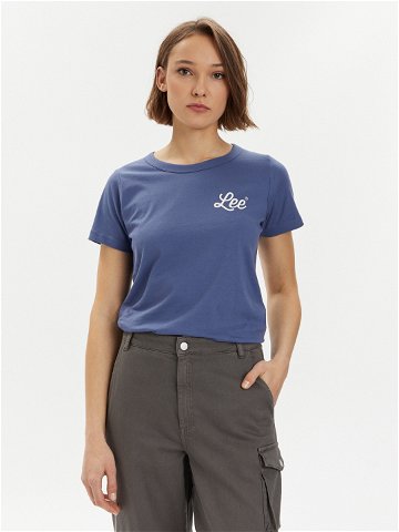 Lee T-Shirt 112350225 Modrá Slim Fit