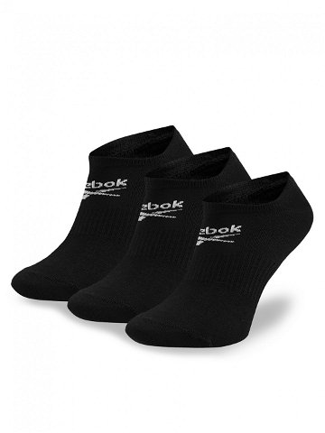 Reebok Sada 3 párů nízkých ponožek unisex R0353-SS24 3-pack Černá