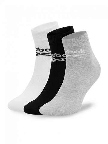 Reebok Sada 3 párů vysokých ponožek unisex R0429-SS24 3-pack Barevná