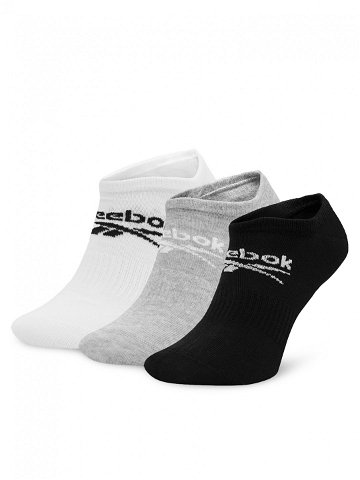 Reebok Sada 3 párů nízkých ponožek unisex R0353-SS24 3-pack Barevná