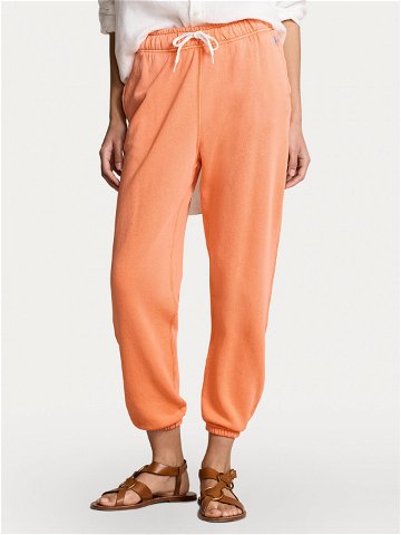 Polo Ralph Lauren Teplákové kalhoty 211935585001 Oranžová Regular Fit